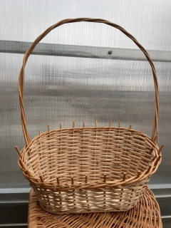 Proutěný košík- přírodní 50x40x25cm
