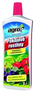 Kapalné hnojivo pro pokojové rostliny kvetoucí i nekvetoucí 1l Agro