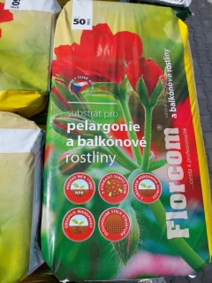 Substrát pro pelargonie a balkónové rostliny 50l