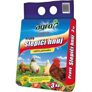 AGRO pravý slepiči hnůj 3kg