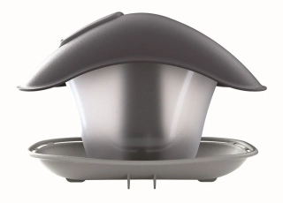 Krmítko pro ptáky BIRDYFEED SQUARE 24,8 cm - šedý kámen