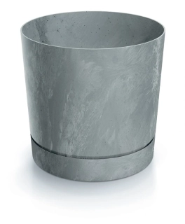 Květináč TUBO P BETON EFFECT 12,8 cm  šedá