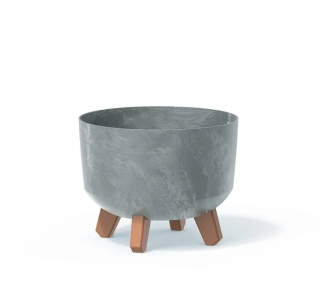 Květináč GRACIA BETON EFFECT 23.8 cm šedá