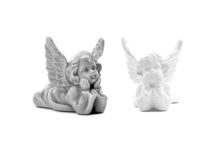 Andělíček v.8.5cm šedý